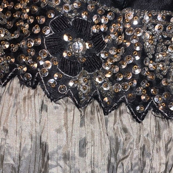 Striped Silk Maxi Skirt With Side Zipper - Picture 4 of 5